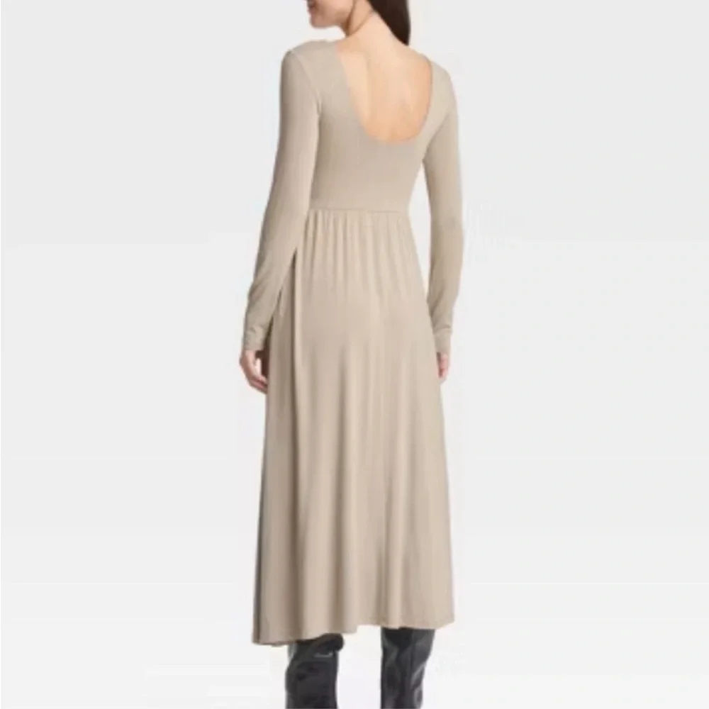 Long Sleeve Knit Ballet Dress - Picture 2 of 6